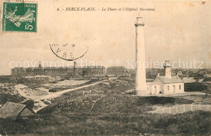 Berck-Plage Le Phare et Hopital Maritime