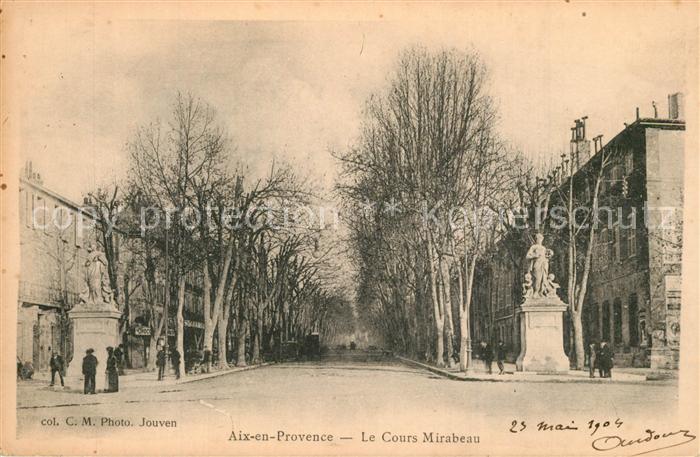 Aix-en-Provence Cours Mirabeau Monument Allée