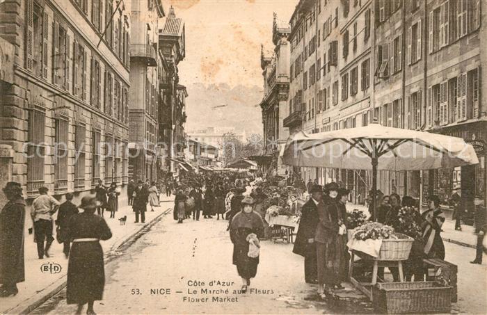 Nice Alpes Maritimes Le Marché aux Fleurs Blumenmarkt