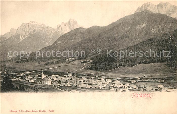 Niederdorf  Villabassa Bolzano IT Panorama Alpen