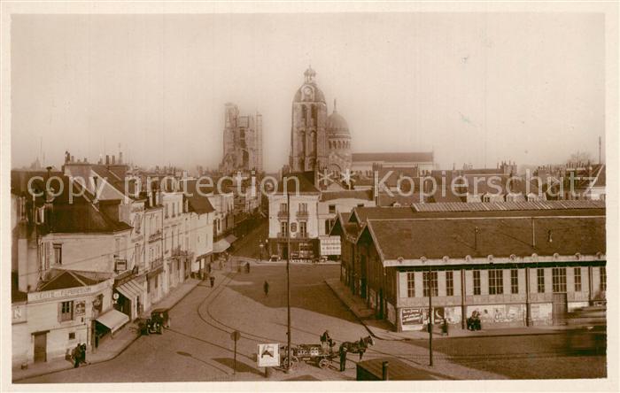 Tours Indre-et-Loire Les Halles Tours de l Horloge et Charlemagne