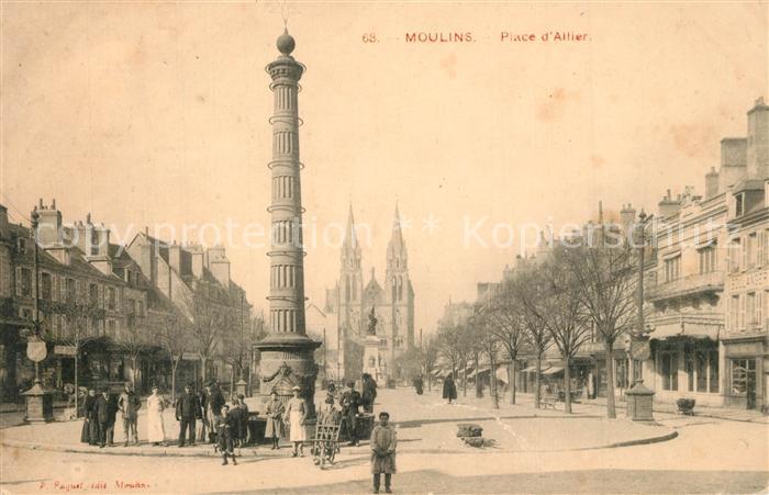 Moulins Allier Place d Allier Monument Eglise