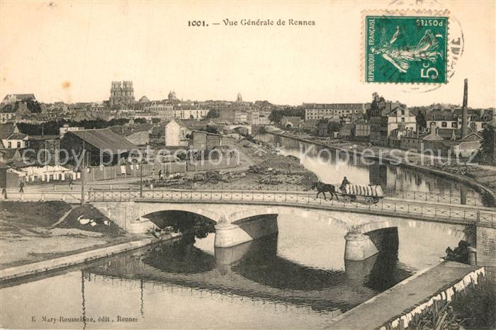 Rennes Ille-et-Vilaine Vue Generale Pont