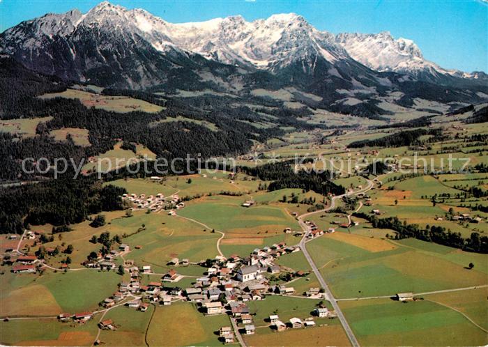 Soell Tirol Sommerfrische am Wilden Kaiser Fliegeraufnahme