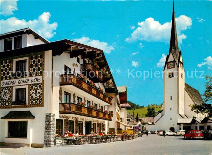 Abtenau Gasthof Roter Ochs Marktplatz Kirche