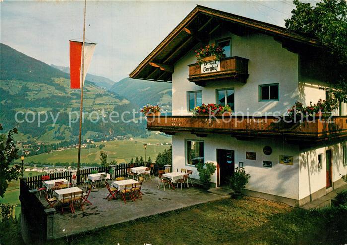 Kaltenbach Tirol Gasthaus Berghof Blick auf Gattererberg und Merzengrund Zillert