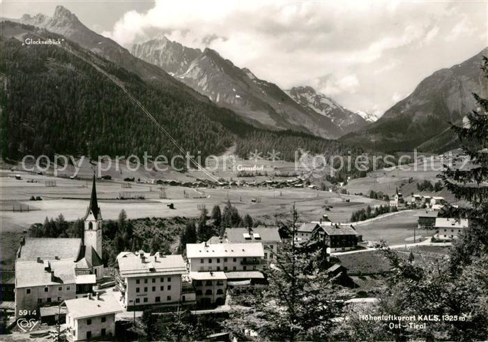 Kals Grossglockner Panorama Hoehenluftkurort Hohe Tauern