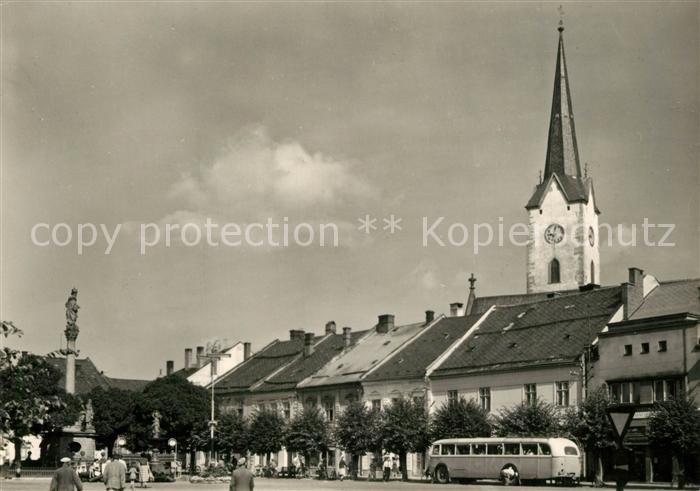 Mueglitz Mohelnice Czechia Marktplatz Blick zur Kirche