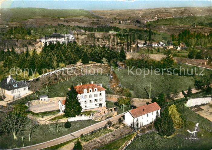 Saint-Etienne-Cantales Hotel de Pradel vue aérienne