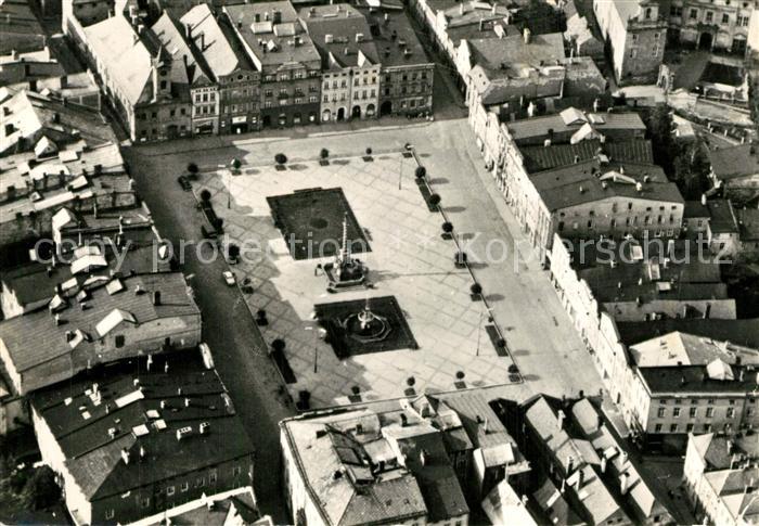 Broumov Braunau Boehmen Letecky pohled na Mirove namesti