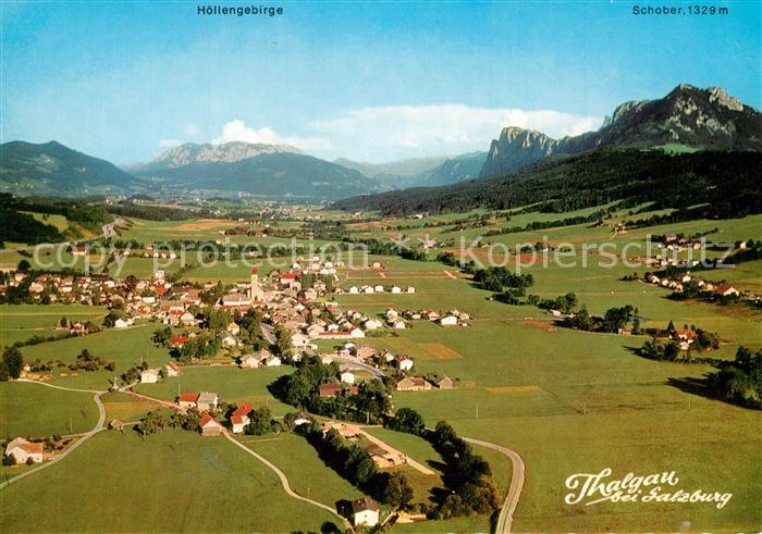 Thalgau Sommerfirsche Hoellengebirge Schober Alpenpanorama Fliegeraufnahme