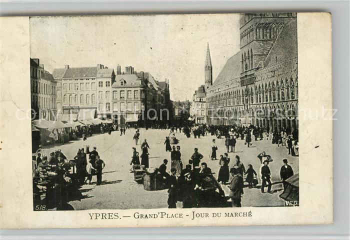 Ypern Ypres Grande Place Jour du Marché
