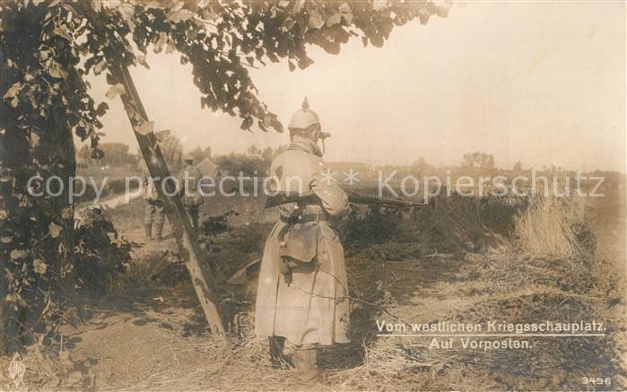 Luettich Vom westlichen Kriegsschauplatz Vorposten