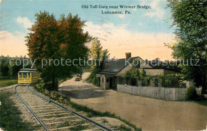 Lancaster Pennsylvania Old Toll Gate near Witmer Bridge Strassenbahn