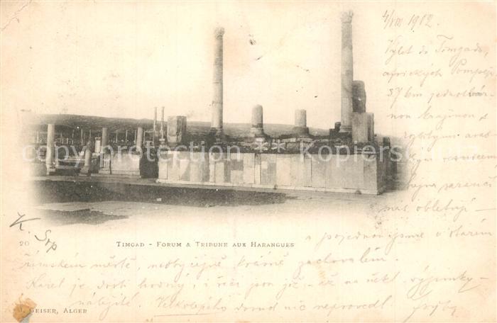 Timgad Forum und Tribune aux Harangues