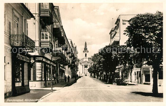 Franzensbad Boehmen Kirchenstrasse