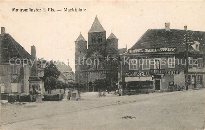 Maursmuenster Marmoutier Marktplatz