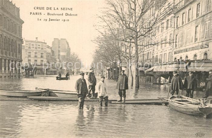 Paris Crue de la Seine ?berschwemmung  29.1.1