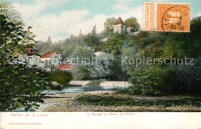 Walzin Vallee de la Lesse Barrage au Moulin