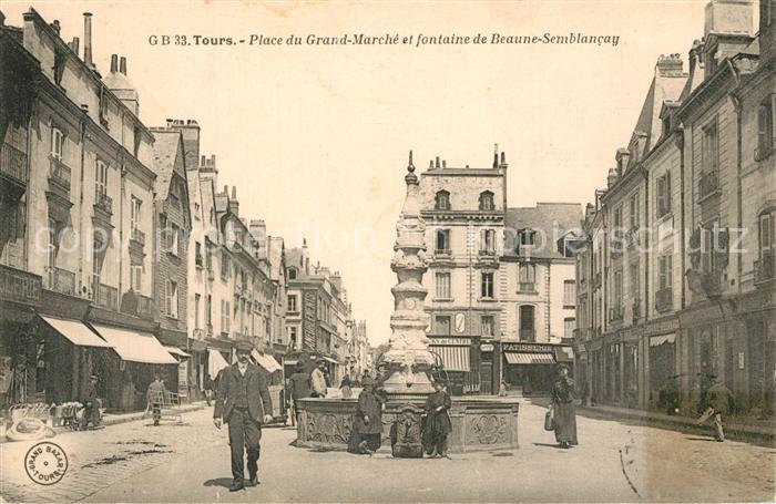 Tours Indre-et-Loire Place du Grand March