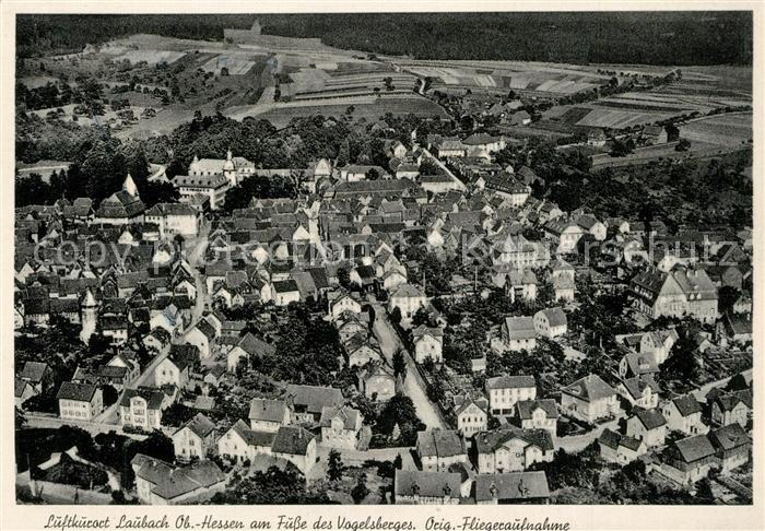 Laubach Hessen Fliegeraufnahme Am Fu?e des Vogelsberges