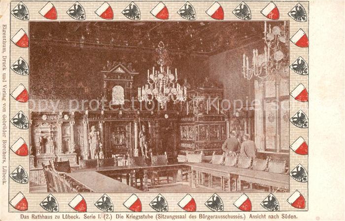 LueBECK CITY Rathaus Kriegsstube Sitzungssaal der B?rgerausschusses
