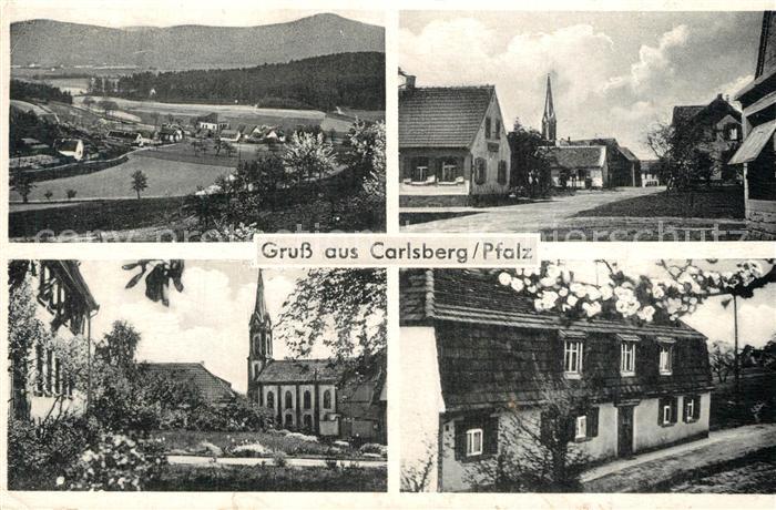 Carlsberg Gasthaus Karl Scharbach Ortspartien Kirche