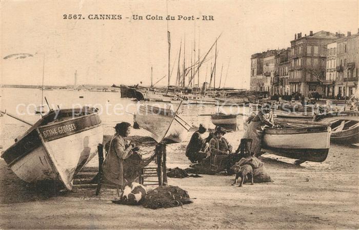Cannes Alpes-Maritimes Un Coin du Port Boote