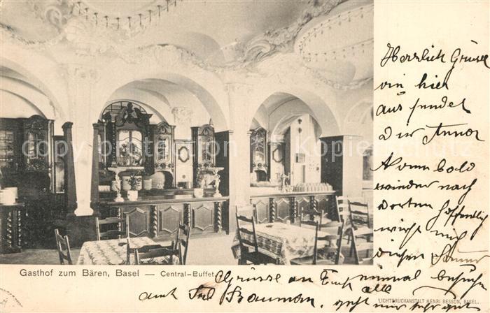 Basel BS Gasthof zum B?ren Cental-Buffet