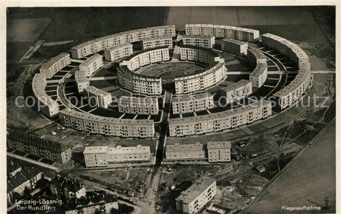 Loessnitz Erzgebirge Fliegeraufnahme Rundling