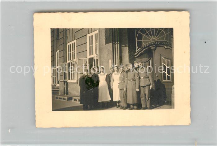 Neuss Gruppenfoto Soldaten Schwestern Lazarett