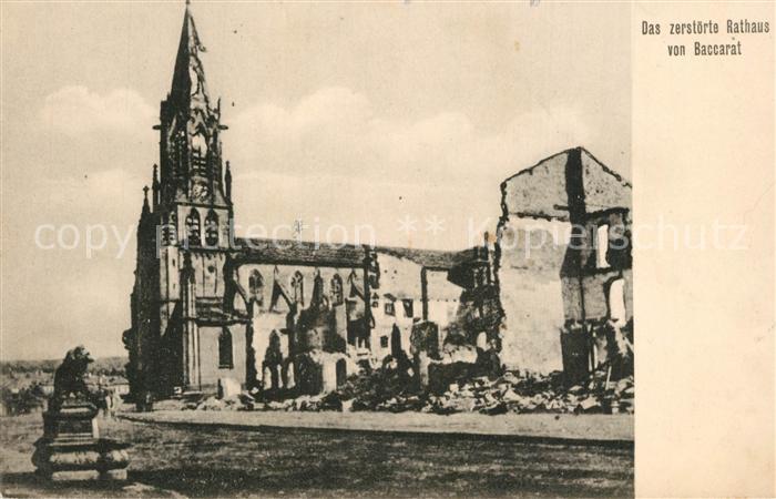 Baccarat Zerstoerte Rathaus