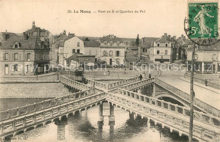 Le Mans Sarthe Pont Quartier du Pre