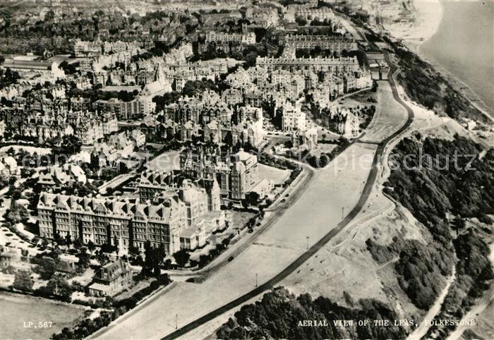 Folkestone Fliegeraufnahme Leas