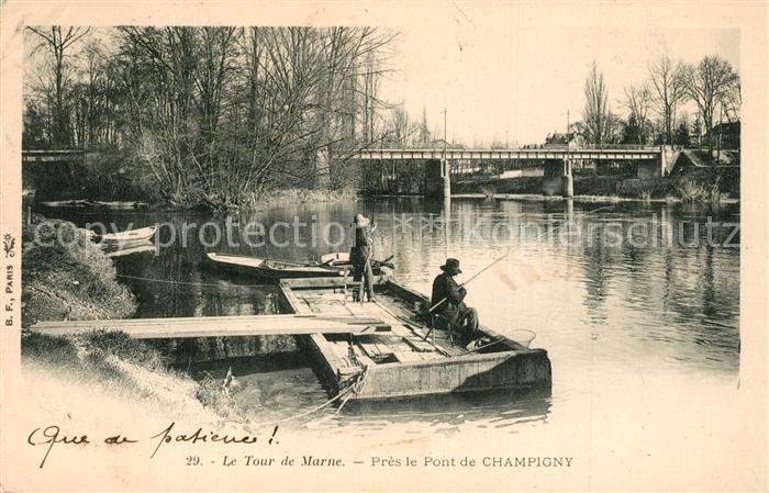 Champigny Marne Pont Angler