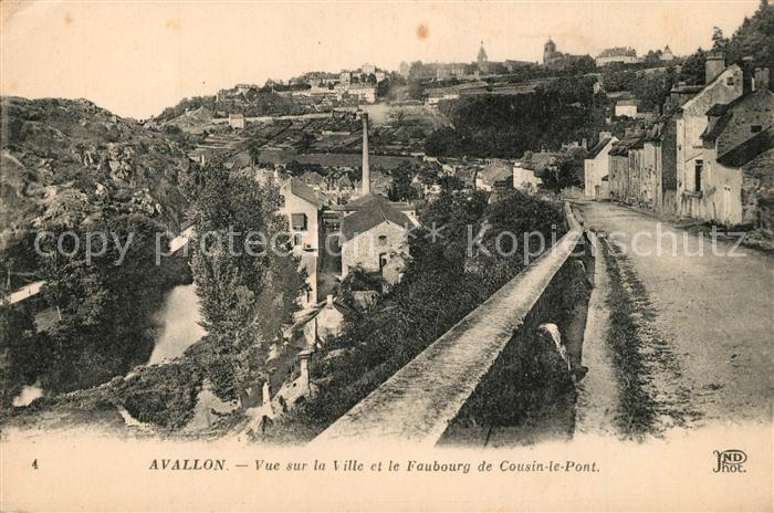 Avallon Foubourg de Cousin le Pont