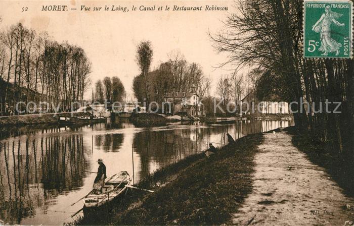 Moret-sur-Loing Canal Restaurant Robinson