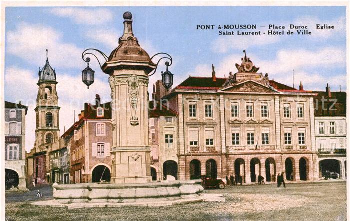 Pont-a-Mousson Place Duroc Eglise Saint Laurent Hotel