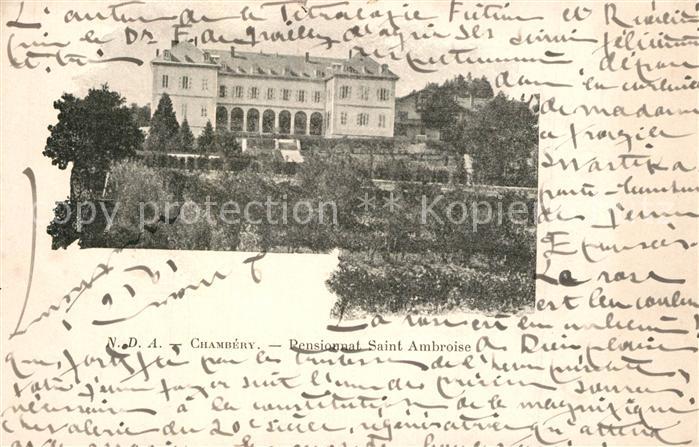 Chambery Savoie Pensionnat Saint Ambroise