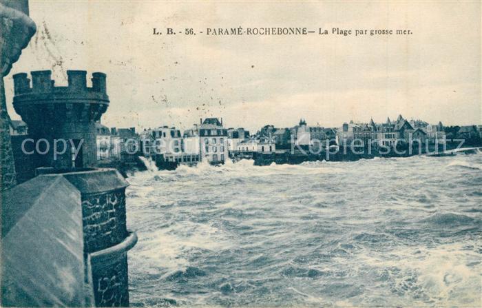 Rochebonne Parame Plage par grosse mer