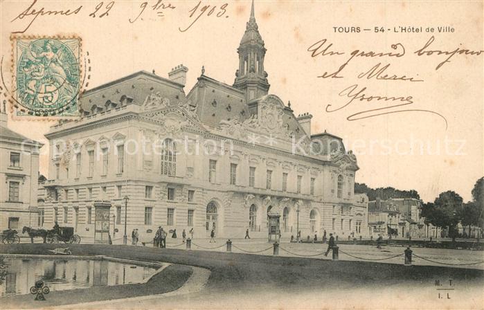 Tours Indre-et-Loire Hotel de Ville