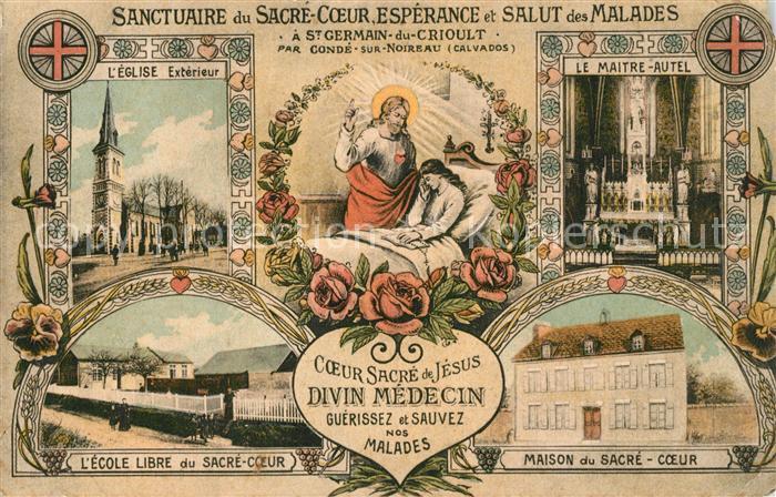 Saint-Germain-du-Crioult Coeur Sacrede Jesus Divin Medecin Malad