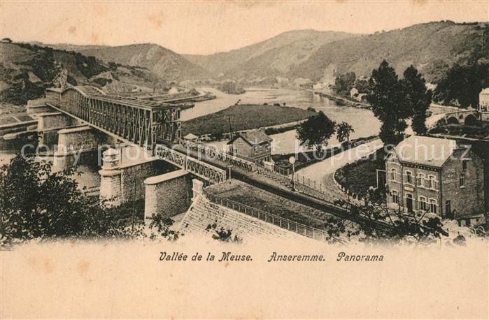 Anseremme Vallee de la Meuse Panorama