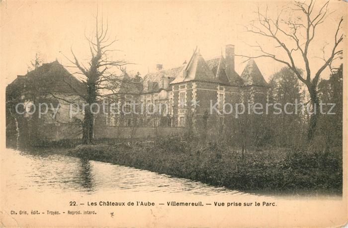 Villemereuil Chateau Vue prise sur le Parc