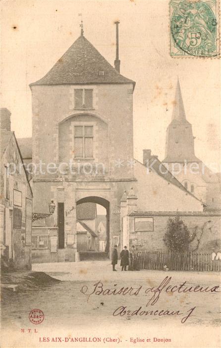Les Aix-d Angillon Eglise Donjon