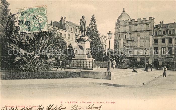 Nancy Lothringen Statue Place Thiers
