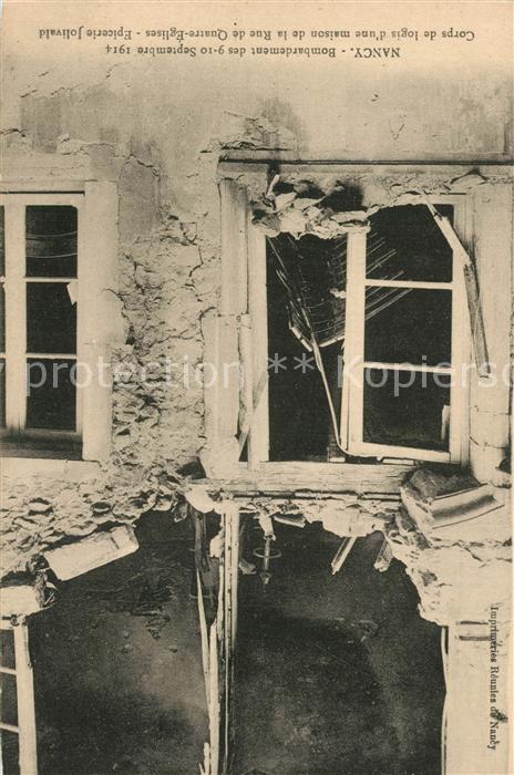Nancy Lothringen Bombardement 9 - 10 Septembre 1914 Roue