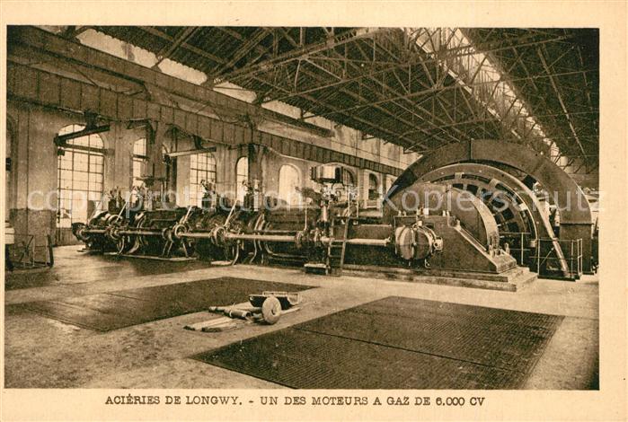 Longwy Lothringen Acieries Moteurs a Gaz de 6000