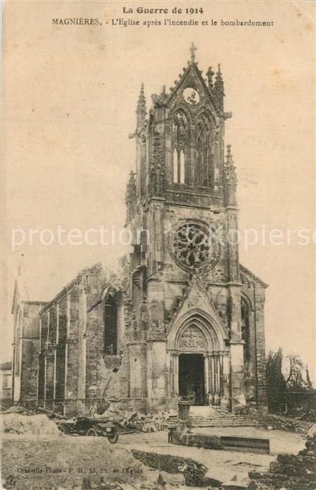 Magnieres Eglise Bombardement