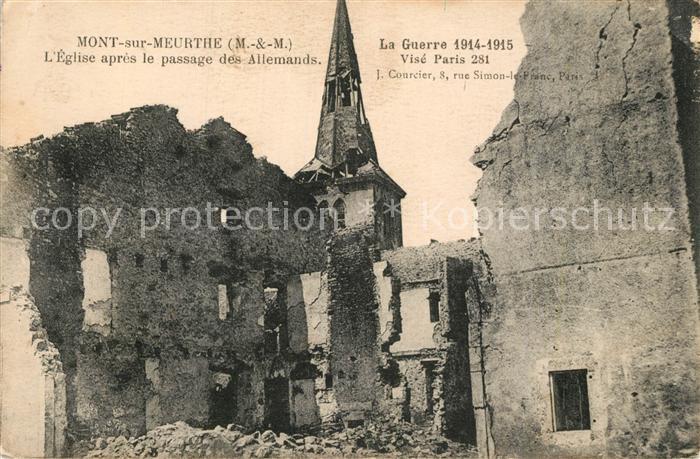 Mont-sur-Meurthe Eglise Passage des Allemands